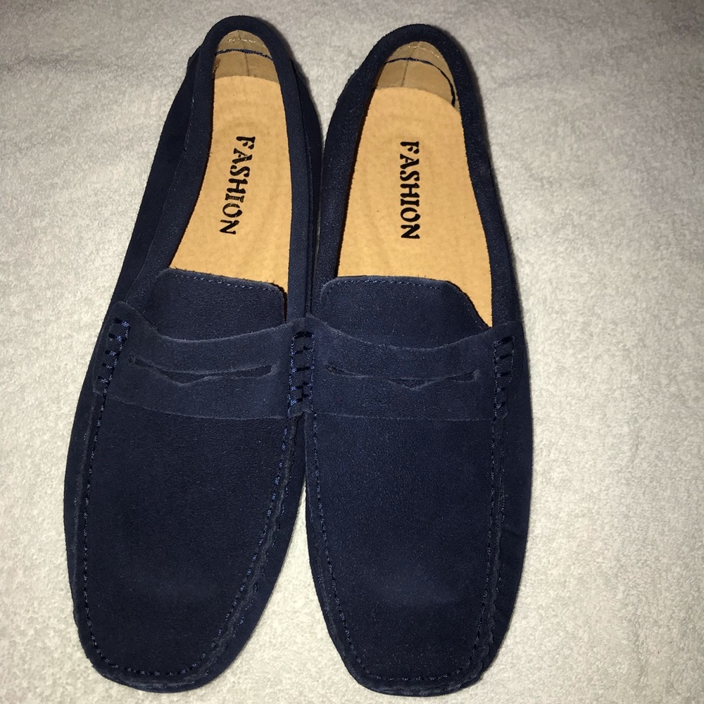 Mens blue loafers size 42